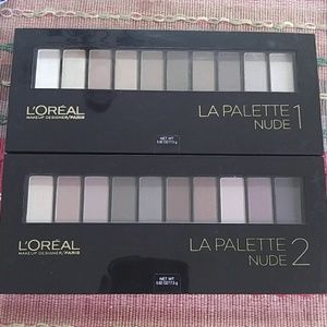 2 brand new loreal Nude 1&2 eyeshadow palettes